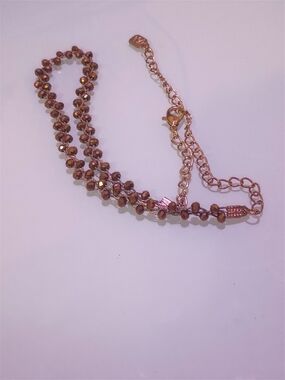 You & I Adjustable Rose Gold Necklace